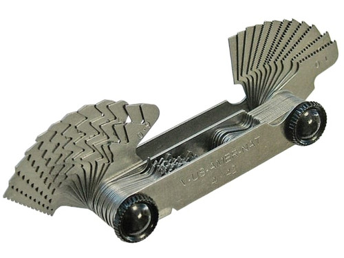 Faithfull FAIPITCHMA Screw Pitch Gauge 55 Metric Amer-Nat - FAIPITCHMA