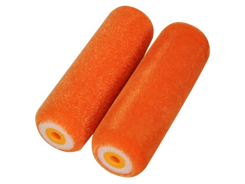 Faithfull FAIRMINI2FLO Flock Foam Mini Roller Refill (Pack 2) - FAIRMINI2FLO