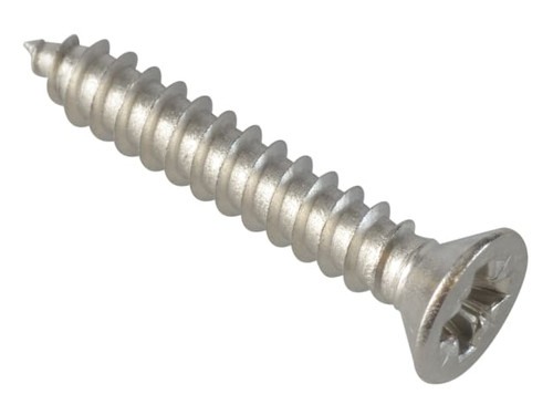ForgeFix FPSTCSK348SS Self-Tapping Screw Pozi Compatible CSK A2 SS 3/4in x 8 ForgePack 30 - FOR184638