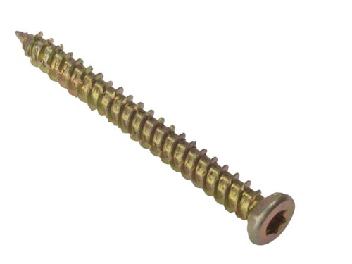 ForgeFix 10CFS202 Concrete Frame Screw TORX® Compatible High-Low Thread ZYP 7.5 x 202mm Bag 10 - FORCFS202G
