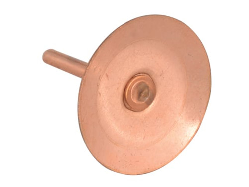 ForgeFix 100DISCRIVC Copper Disc Rivets 20 x 20 x 1.5mm (Bag 100) - FORDISCRIVC
