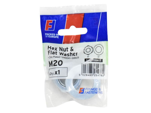 ForgeFix FPKNW20 Nut & Washer M20 ForgePack 1