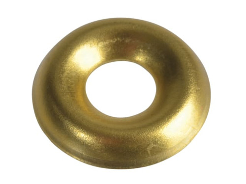 ForgeFix 200SCW6B Screw Cup Washers Solid Brass Polished No.6 Bag 200 - FORSCW6BM