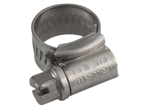 Jubilee® 000SS 000 Stainless Steel Hose Clip 9.5 - 12mm (3/8 - 1/2in) - JUBOOOSS - main image