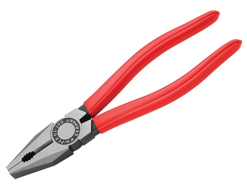 KNIPEX 03 01 200 SB Combination Pliers PVC Grip 200mm - KPX0301200