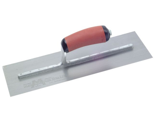 Marshalltown MPB14SSD MPB14SSD Pre-Worn PermaShape® Finishing S/S Trowel DuraSoft® Handle 14 x 5in - M/TMPB14SSD
