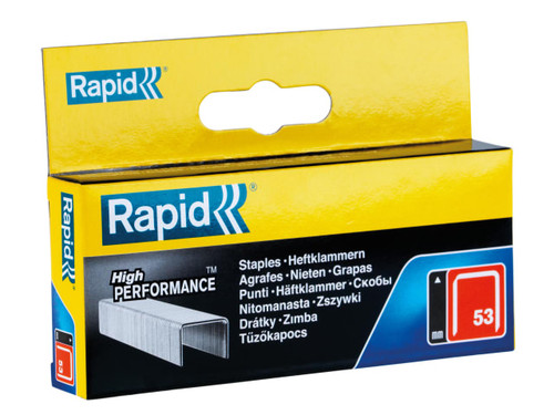 Rapid 11858825 53/10B 10mm Galvanised Staples (Box 2500) - RPD5310B2500
