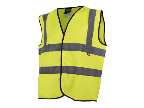 Scan UC801 Hi-Vis Yellow Waistcoat - L (44in) - SCAHVWL - main image