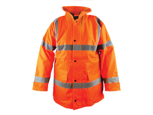 Scan Hi-Vis Orange Motorway Jacket - M (41in) - SCAWWHVMJMO - main image