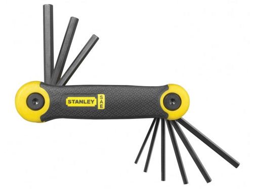 STANLEY® Hand Tools 2-69-265 Imperial Folding Hexagon Key Set, 9 Piece (5/64 - 1/4in) - STA269265