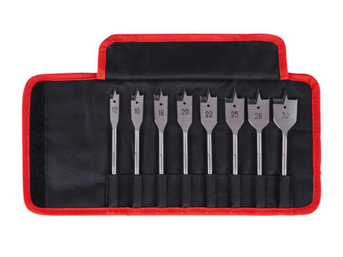 Starrett KFWDK08 Flat Wood Drill Bit Set, 8 Piece - STRKFWDK08