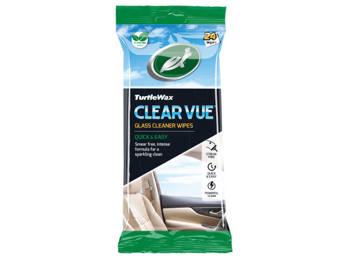 Turtle Wax 54073 Clear Vue Glass Cleaner Wipes (Pack of 24) - TWX54073 - main image