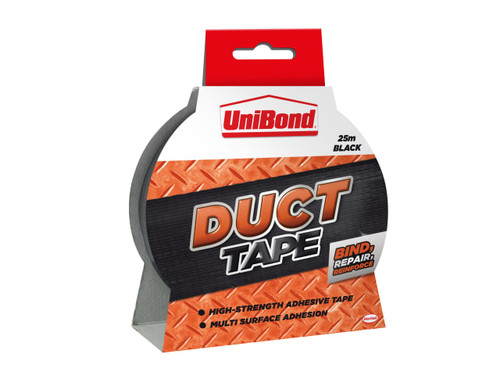 UniBond 2675764 DIY Duct Tape Black 50mm x 25m - UNI1517009