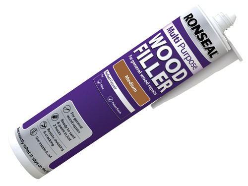 Ronseal 33367 Multipurpose Wood Filler Cartridge Medium 310ml