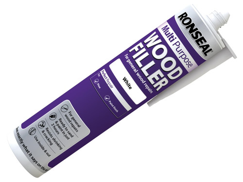 Ronseal 33369 Multipurpose Wood Filler Cartridge White 310ml