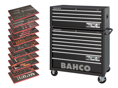 Bahco MONSTER Tool Trolley General Purpose Tool Kit, 758 Piece