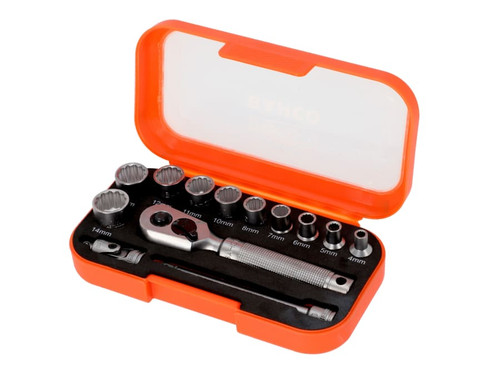 Bahco SBS13MC10.5 1/4in Drive Socket Set, 13 Piece