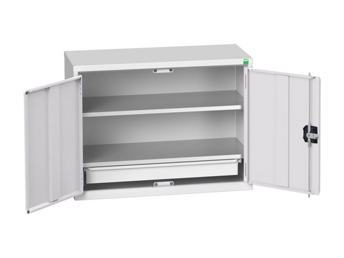 Bott 16929103.16 Verso Economy Wall Cupboard 2 Shelf + 1 Drawer 800mm Light Grey