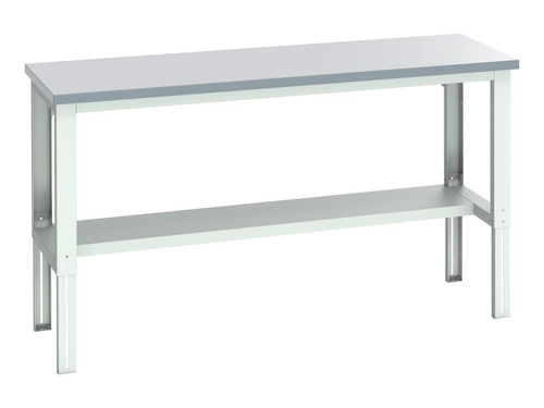 Bott 41003665.16V Cubio Adjustable Bench with Half Shelf, Laminate Top 2000 x 750mm