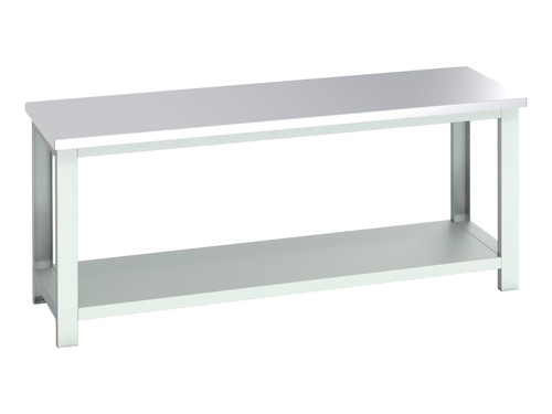 Bott 41003672.16V Cubio Bench with Shelf, Stainless Steel Clad Top 2000 x 750mm