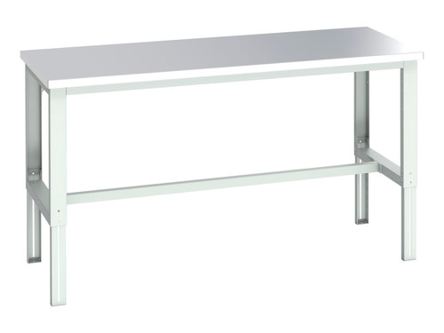 Bott 41004168.16V Cubio Adjustable Bench, Stainless Steel Clad Top 2000 x 900mm
