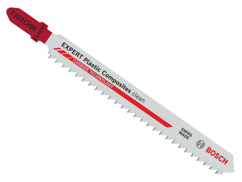Bosch Powertool Accessories 2.608.902.471 EXPERT Plastic Composites Clean T301CHM Jigsaw Blade 117mm Pack of 3