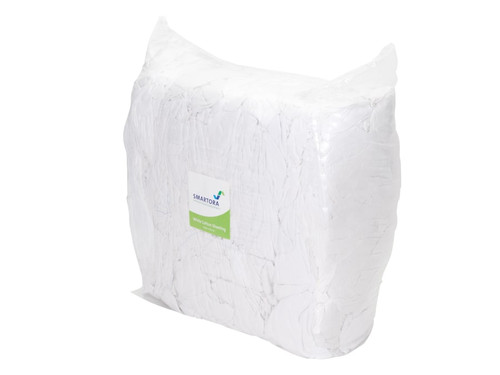 Davis & Moore WS10 White Cotton Sheeting Wipers 10kg