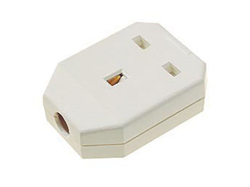 Dencon 9419NB Nylon Extension Socket 1 Gang 13 Amp White 9419NB