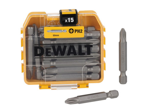 DEWALT Power Tools DT70912-QZ DT70912 Standard Bits PH2 x 57mm (Tic Tac of 15)