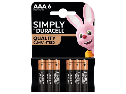 Duracell S18451 Simply Batteries AAA x 6 S18451