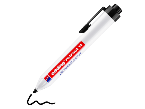 edding 4-11001 Retract 11 Permanent Marker Black