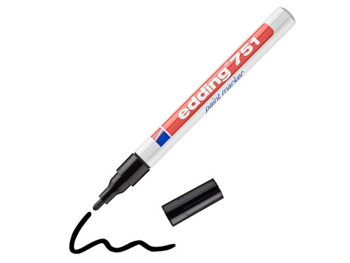 edding 4-751001 751 Fine Paint Marker Black