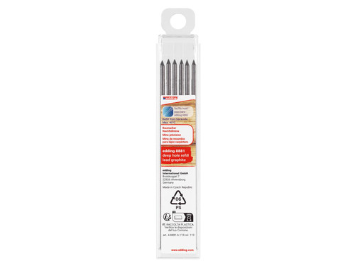 edding 4-8881-6-112 8881 Refill Graphite Lead Set, 6 Piece