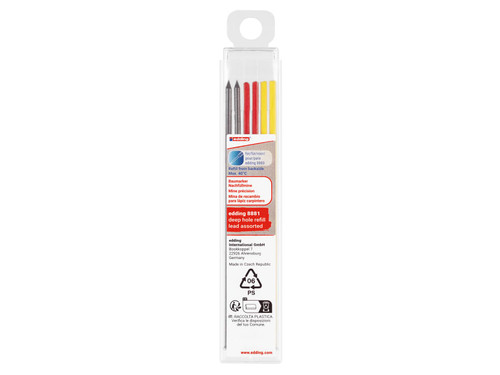edding 4-8881-6999 8881 Refill Assorted Lead Set, 6 Piece