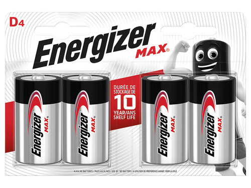 Energizer® S15276 Max Alkaline Battery D x 4 S15276