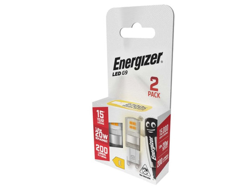 Energizer® S29489 LED G9 200 Lumens 1.8W 2700K x 2 S29489