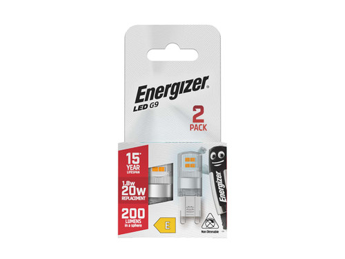 Energizer® S29490 LED G9 200 Lumens 1.8W 6500K x 2 S29490