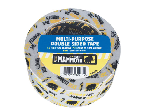 Everbuild Sika 488737 Mammoth Multipurpose Double Side Tape 50mm x 5m