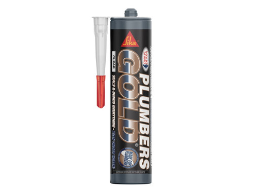 Everbuild Sika 847283 Plumbers Gold Silicone Clear 290ml