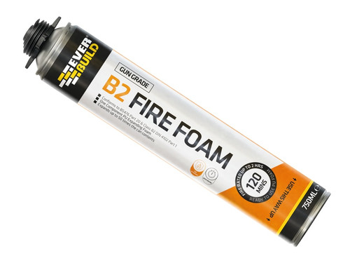 Everbuild Sika 488718 Fire Foam B2 Gun Grade Aerosol 750ml