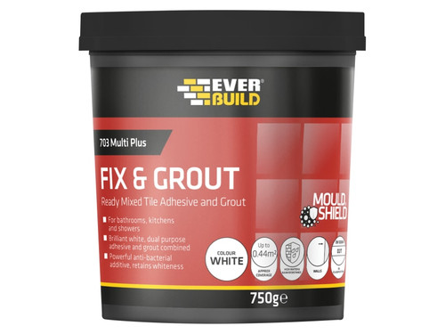 Everbuild Sika 487077 703 Fix & Grout Tile Adhesive 3.75kg