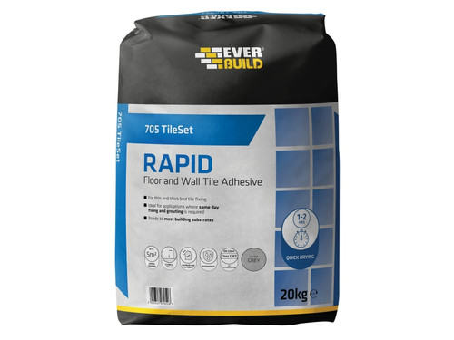 Everbuild Sika 486663 705 Rapid Set Tile Mortar 20kg