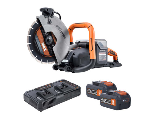 Evolution 109-0001A R260DCT-Li Cordless Disc Cutter 260mm 18V 2 x 8.0Ah Li-ion