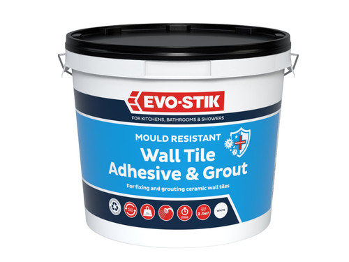 Evo-Stik 30812623 Mould Resistant Wall Tile Adhesive & Grout 2.5 litre