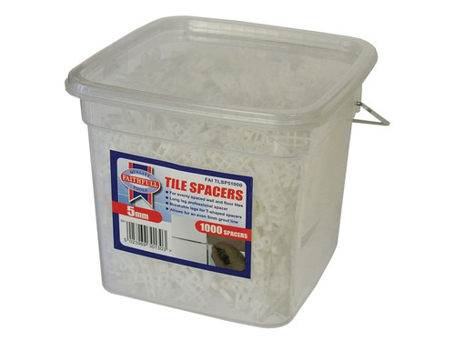 Faithfull FAITLSP51000 Tile Spacer Long Leg 5mm (Tub 1000)
