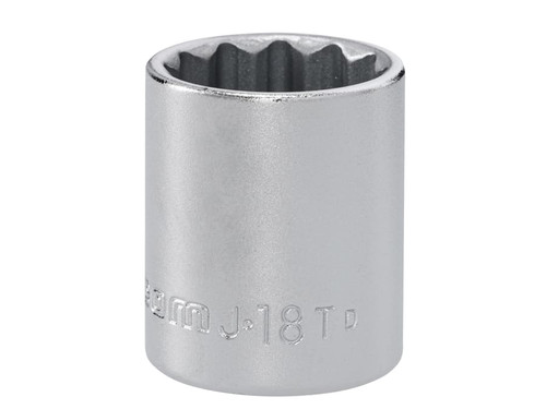 Facom J.18T 12 Point Standard Socket 3/8in Drive 18mm