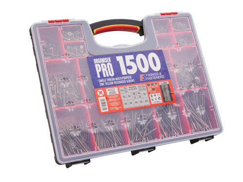ForgeFix OPMPS1500Y Multi-Purpose Screw Organiser Set, 1500 Piece