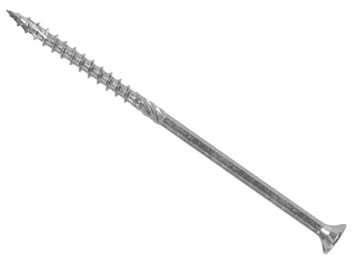 ForgeFix FFPEX6200ES ForgeFast Pozi Compatible Exterior Screws eTech Silver 6.0 x 200mm Box 100