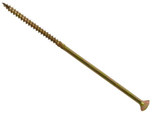 ForgeFix SPE6220Y Spectre™ PZ Compatible Wood Screw CSK ZYP 6.0 x 220mm Box 100
