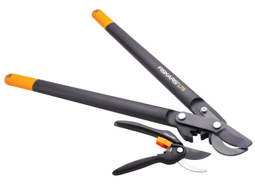 Fiskars 1050181 (NEW) PowerGear™ Lopper & Pruner Set